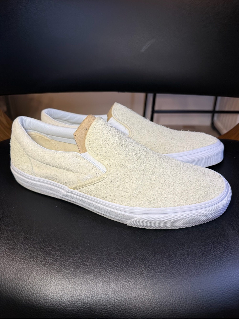 Vans Classic Slip On Hairy Suede Turtledove Men’s Sz 11 Excellent Condition